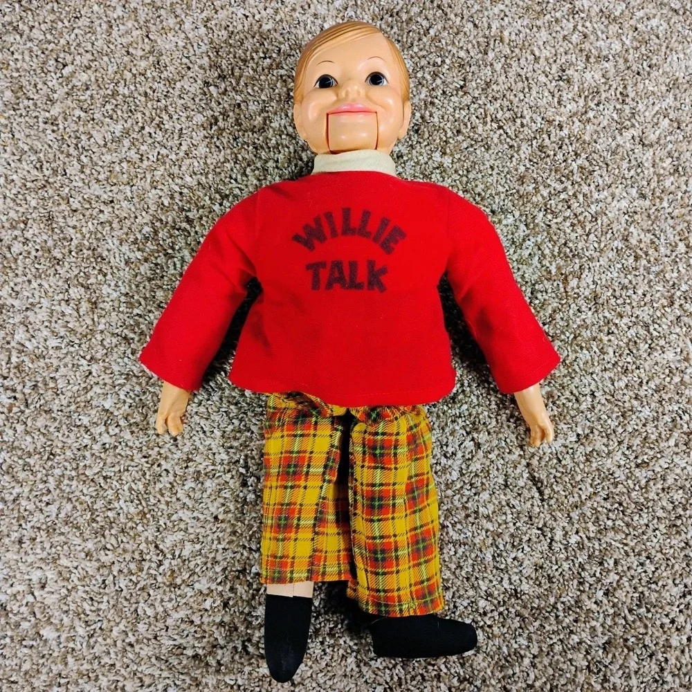 Vintage WILLIE TALK VENTRILOQUIST PUPPET DOLL HORSMAN TOY 23